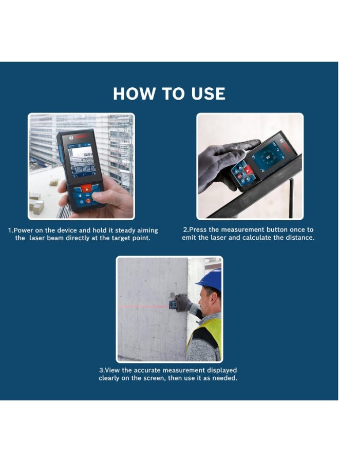 بوش BOSCH GLM 50-27 CG Professional Laser Measure with Green Laser, 50m Range, Bluetooth Connectivity, IP65 Protection, Drop-Resistant, 1/4" Tripod Thread, 1 Year Warranty - Image 2
