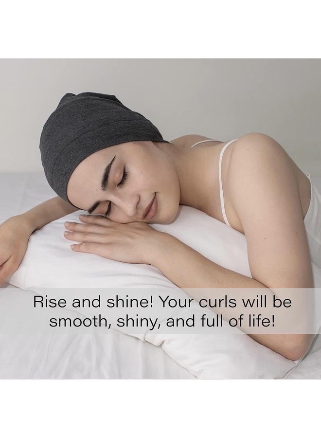 كوفوز 2 زوج من قلنسوة كوفوفوز الحريرية للنوم، قلانس شعر من الساتان للنساء السود، قلنسوة نوم حريرية، قلنسوة ساتان للشعر المجعد للرجال، غطاء رأس ليلي، وشاح لحماية الضفائر - Image 5