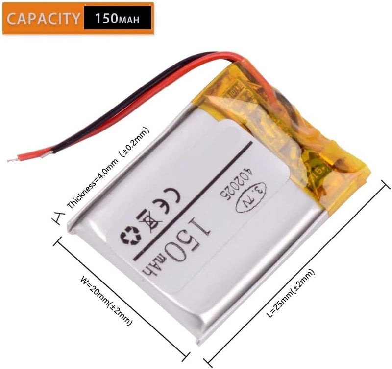302025 402025 502025 602025 702025 3.7 فولت 802025 902025 1 قطعة (602025 بسعة 250 مللي أمبير ساعة) - Image 3