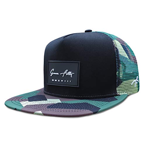 Grace Folly Trucker Hat for Men & Women. Snapback Mesh Caps (US, Alpha, One Size, One Size, Modern Camo) - Image 1