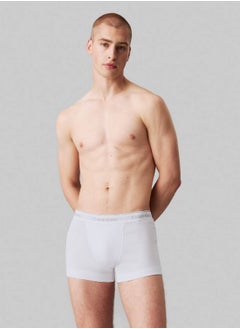 CALVIN KLEIN Men's 3 Pack Trunks - Cotton, Multicolour  - Image 1