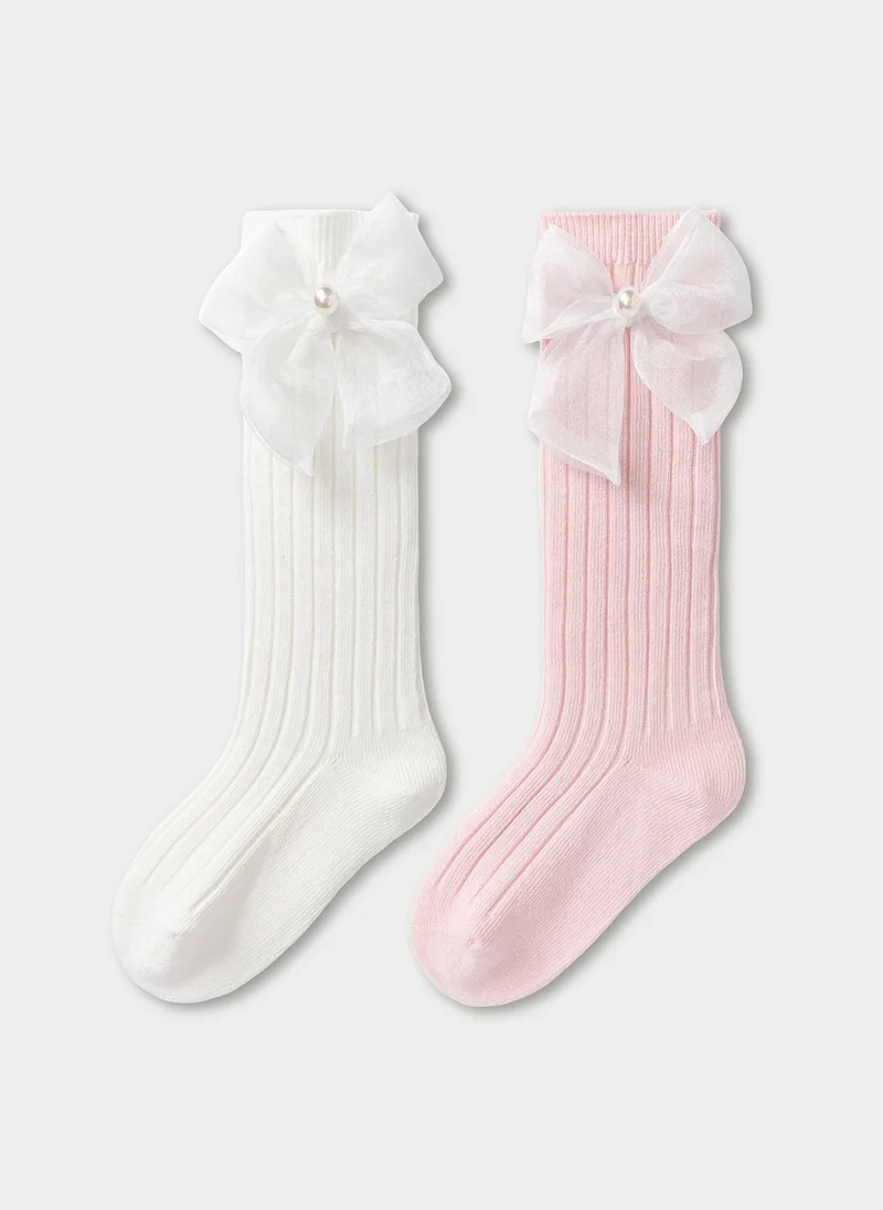Balabala Toddler Girls Mid-Socks (2Pcs)