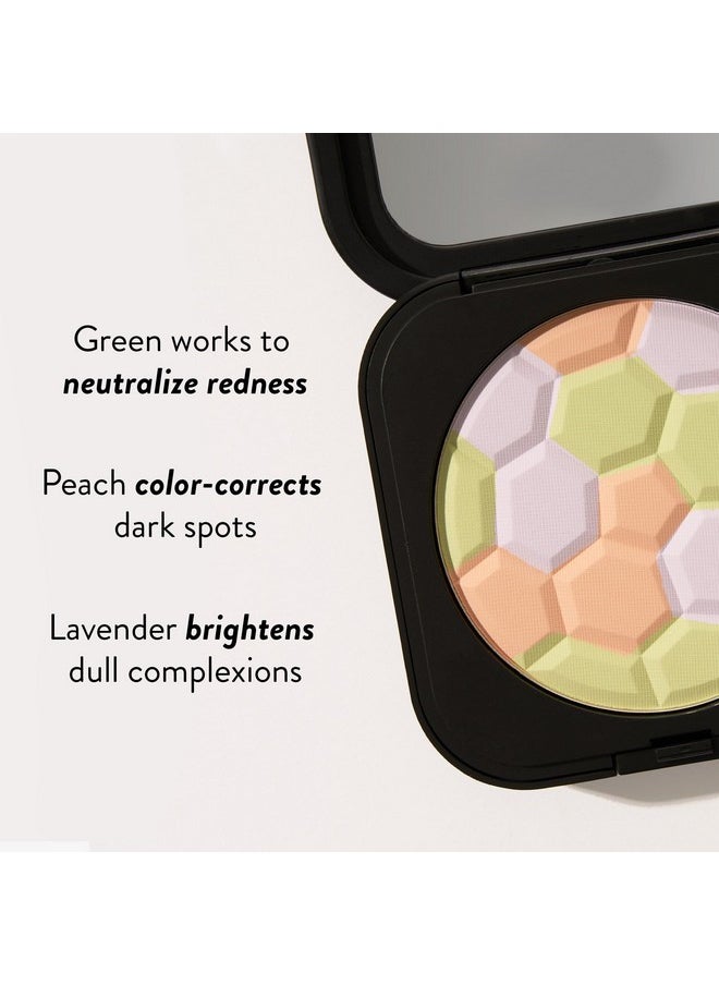 LAURA GELLER Filter Finish Pressed Radiant Setting Powder, Color Correcting For Even Tone, Universal