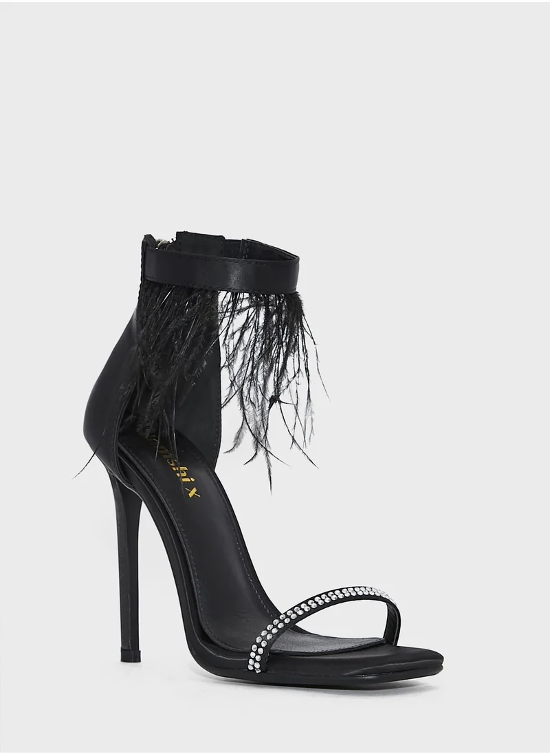 Namshi x Feather Ankle Strap Sandal