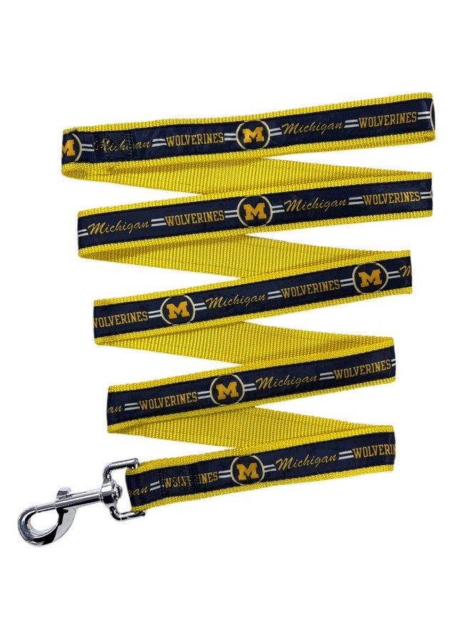 Pets First NCAA PET Leash, Large, Michigan Wolverines, Dog Leash, Shiny & Colorful Leash for Dogs & Cats Licensed by The NCAA, Old Version - Image 1