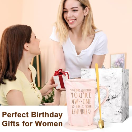 Maustic Birthday Gifts for Women Friendship, Best Friend Birthday Gifts, Thank You Gift, Sometimes You Forget Your Awesome Mug, Inspirational Appreciation Gift for Employee Teacher Coworkers Nurses - Image 2