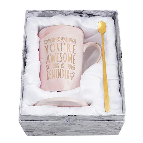 Maustic Birthday Gifts for Women Friendship, Best Friend Birthday Gifts, Thank You Gift, Sometimes You Forget Your Awesome Mug, Inspirational Appreciation Gift for Employee Teacher Coworkers Nurses - Image 1