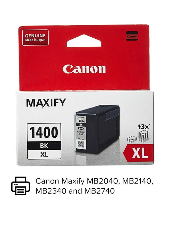 كانون مجموعة من 4 خراطيش حبر Canon Maxify PGI-1400XL باللون الأسود والسماوي والأصفر والأرجواني - Image 2