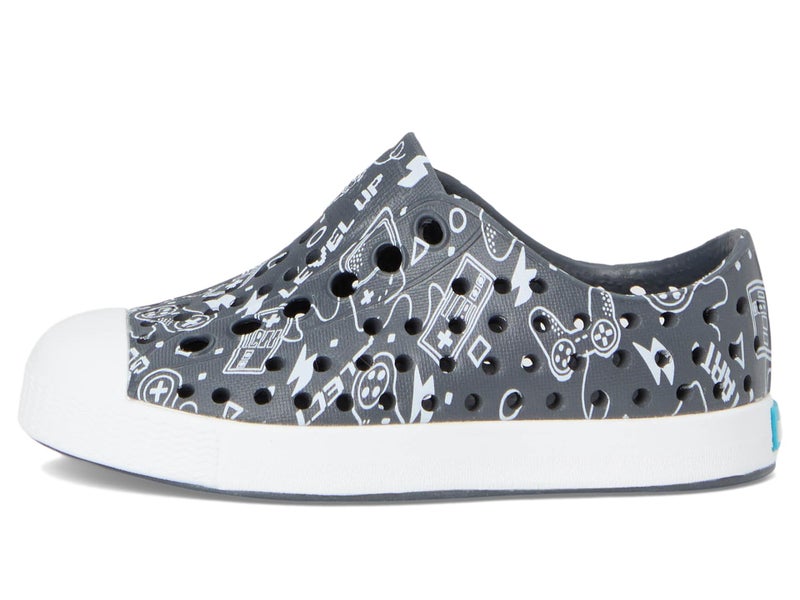 Native Shoes Unisex Kid Jefferson Print (Toddler) Gravity Grey/Shell White/Gamer 4 Toddler Medium - Image 4