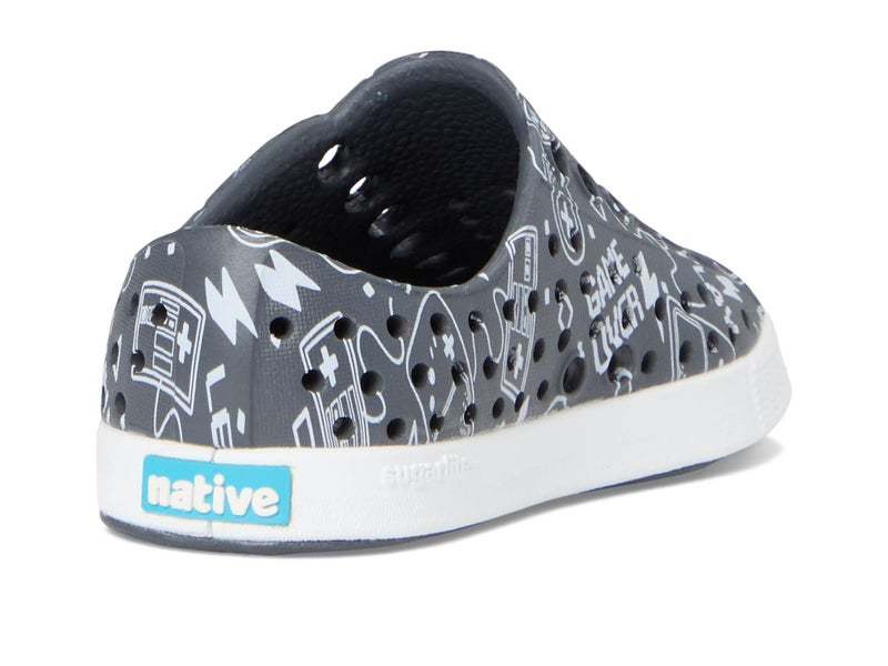 Native Shoes Unisex Kid Jefferson Print (Toddler) Gravity Grey/Shell White/Gamer 4 Toddler Medium - Image 5