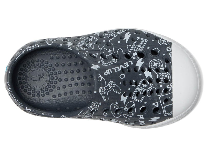 Native Shoes Unisex Kid Jefferson Print (Toddler) Gravity Grey/Shell White/Gamer 4 Toddler Medium - Image 2