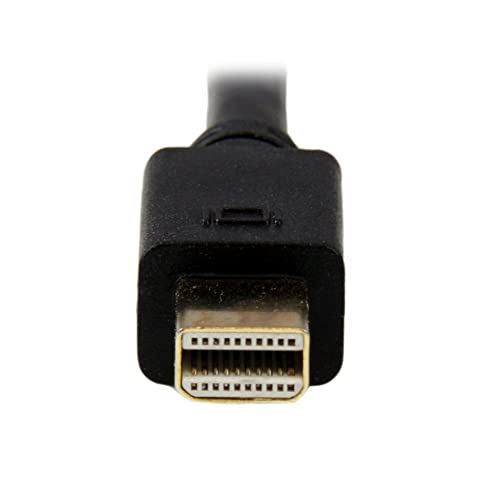 StarTech.com 6ft Mini DisplayPort to VGA Cable - Active - 1920x1200 - mDP to VGA Adapter Cable for Your Computer Monitor (MDP2VGAMM6B) Black - Image 3