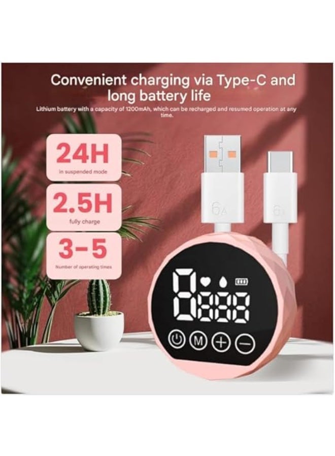 نيفورا  مضخة ثدي كهربائية محمولة - 3 أوضاع و9 مستويات شفط، شفاط حليب لاسلكي هادئ، سيليكون آمن غذائيًا خالٍ من BPA، قابلة لإعادة الشحن عبر USB مع شاشة LED - Image 5