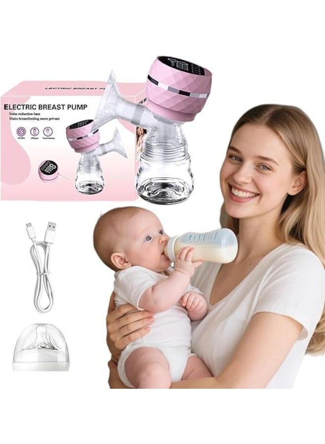 نيفورا  مضخة ثدي كهربائية محمولة - 3 أوضاع و9 مستويات شفط، شفاط حليب لاسلكي هادئ، سيليكون آمن غذائيًا خالٍ من BPA، قابلة لإعادة الشحن عبر USB مع شاشة LED - Image 1