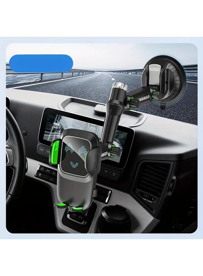Black 360 Degree Rotatable Car Phone Mount with Strong Suction Cup for All Vehicles - Image 4
