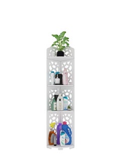 Generic FFD Freestanding Toilet Shelves Bathroom Corner Shelf Toilet Multipurpose Bathroom Organizer Rack Wood Flowers Rack Plants Stand Bookshelf Bookcase Shelf  - Image 3