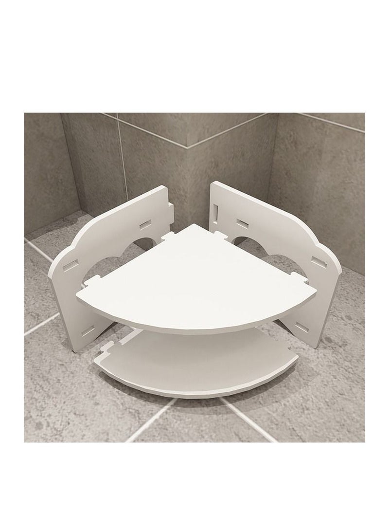 FFD Freestanding Toilet Shelves Bathroom Corner Shelf Toilet Multipurpose Bathroom Organizer Rack Wood Flowers Rack Plants Stand Bookshelf Bookcase Shelf - Image 5