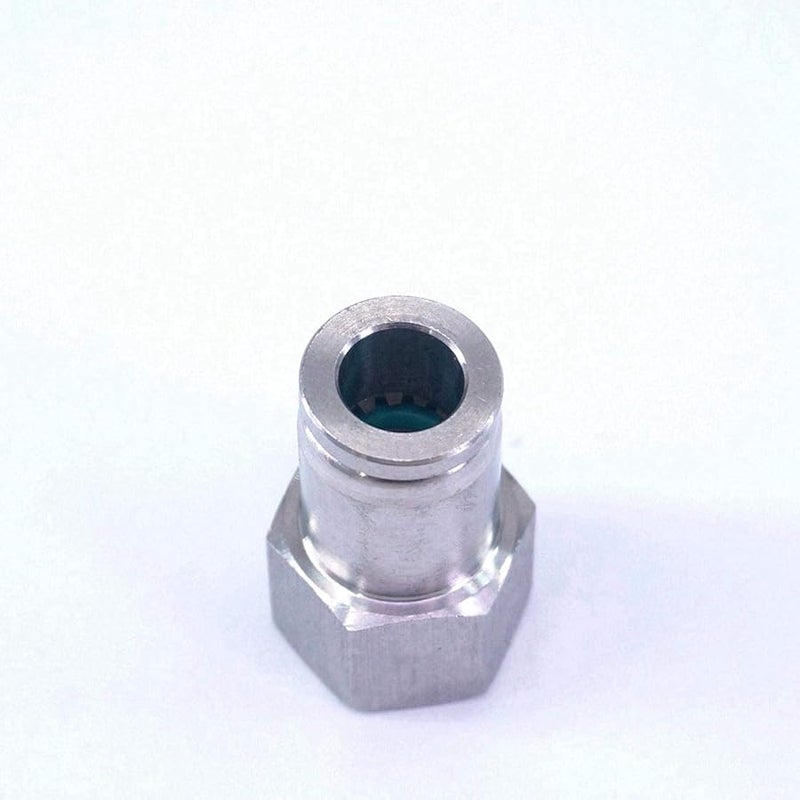 304 Stainless Steel 8mm OD 1 4 Inch Female Straight Push In Quick Connector Fitting - Image 4