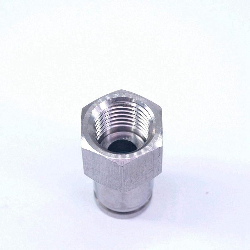 304 Stainless Steel 8mm OD 1 4 Inch Female Straight Push In Quick Connector Fitting - Image 5