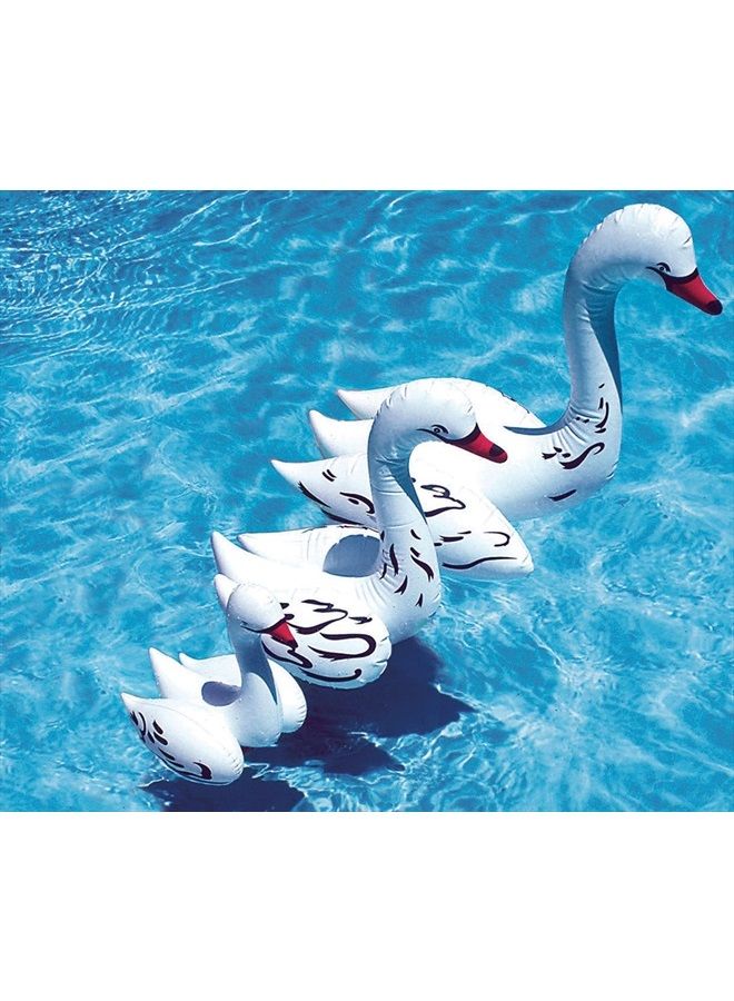 Poolmaster 81411 Floating Swimming Pool Backyard Décor, 3 Pack, Swan Family - Image 3