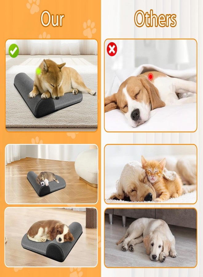 VINGVO Dog Bolster Pillow/Headrest for Small Dogs and Cats, Dog Bed Pillow for Cervical Vertebra/Neck Stable Support, Portable Elastic Soft Pet Headrest for Dog Cat (S（12.76 x 11.81in）) - Image 5