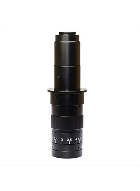 Monocular Max 180x Zoom C-Mount Glass Lens Adapter F/Industry Microscope Camera Objective