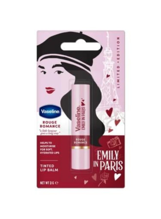 Vaseline Emily in Paris Limited Edition Tinted Lip Balm, Rouge Romance, 3.5g