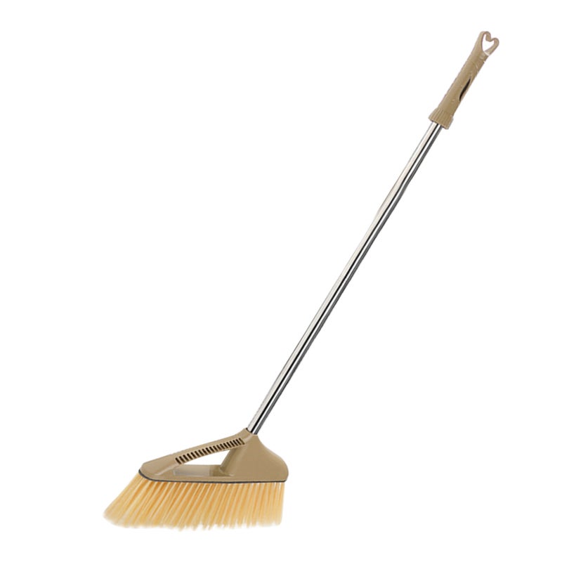 Compact Hair Broom: Stainless Steel & Plastic Build - Water Scraper Function Multipurpose Floor Broom for Home Bathroom Kitchen Garage Living Room - Image 3