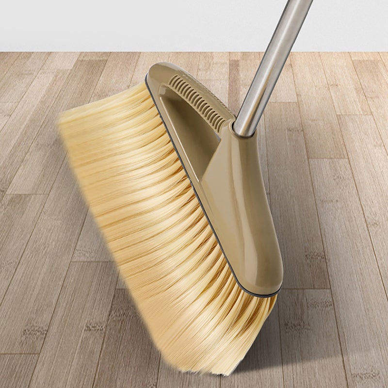 Compact Hair Broom: Stainless Steel & Plastic Build - Water Scraper Function Multipurpose Floor Broom for Home Bathroom Kitchen Garage Living Room - Image 5