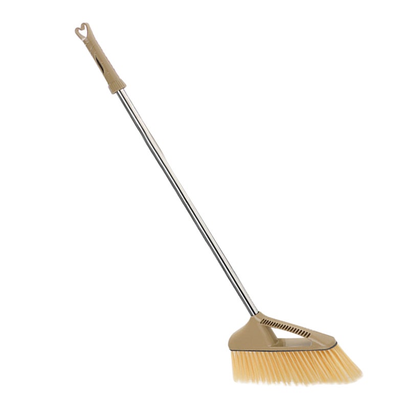 Compact Hair Broom: Stainless Steel & Plastic Build - Water Scraper Function Multipurpose Floor Broom for Home Bathroom Kitchen Garage Living Room - Image 4