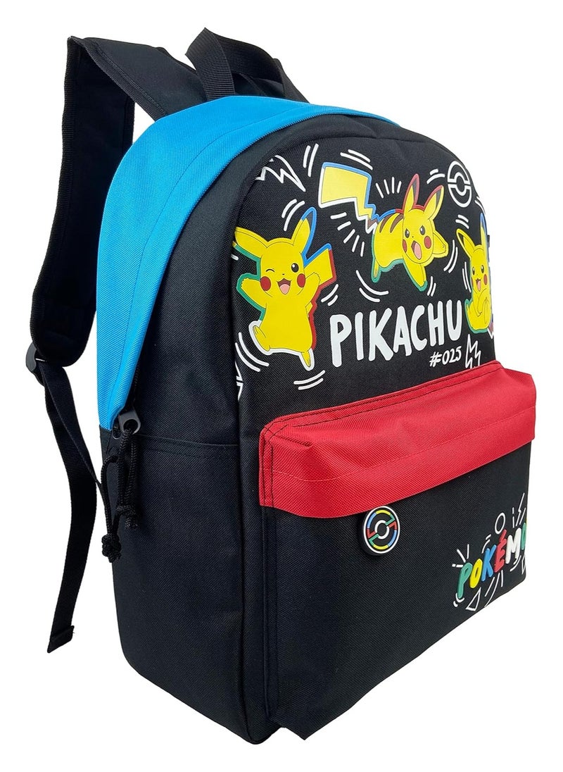 Pokemon Junior Backpack School Backpack Trolley Attachable Backpack Black Official Product  - Image 2