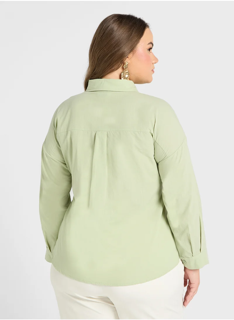 Ella Plus Button Down Shirt