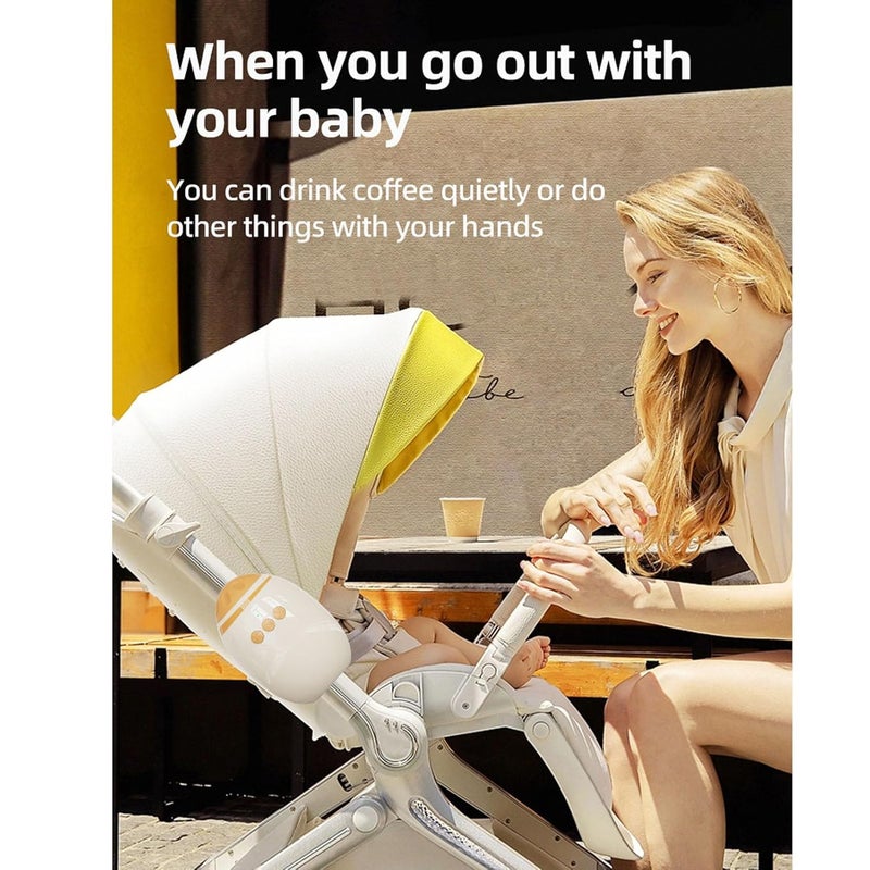 Keenso Baby Stroller Rocker, ABS Material, 11 Types White Noise Baby Soother for Outdoor Use - Image 2