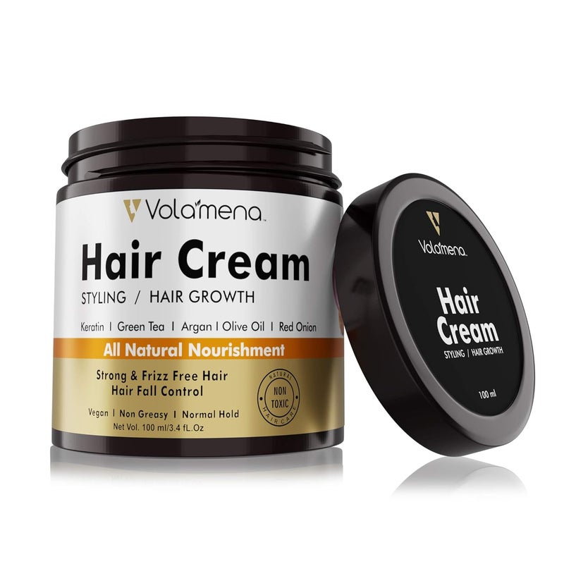 VOLAMENA WITH DEVICE Volamena Onion  Argan Oil Hair Cream for Hair Growth  Fall Control  Nourishing Formula for Men  Women 120 ml  Strengthens Revitalizes and Restores Shine - Image 1