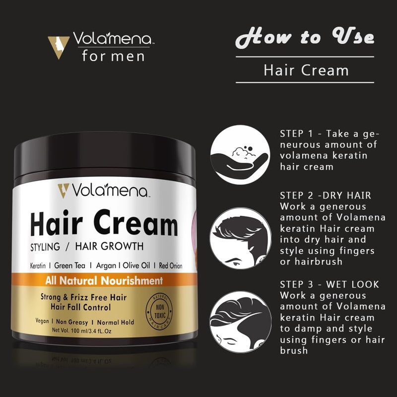 VOLAMENA WITH DEVICE Volamena Onion  Argan Oil Hair Cream for Hair Growth  Fall Control  Nourishing Formula for Men  Women 120 ml  Strengthens Revitalizes and Restores Shine - Image 4