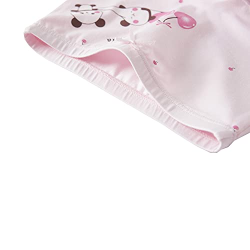 Core Pretty 5-Pack Cotton Boyshorts for Toddler Girls - Cute Panda Print Underwear | Soft Breathable Undies | Underpant Undies (3-4 Years) - Image 3
