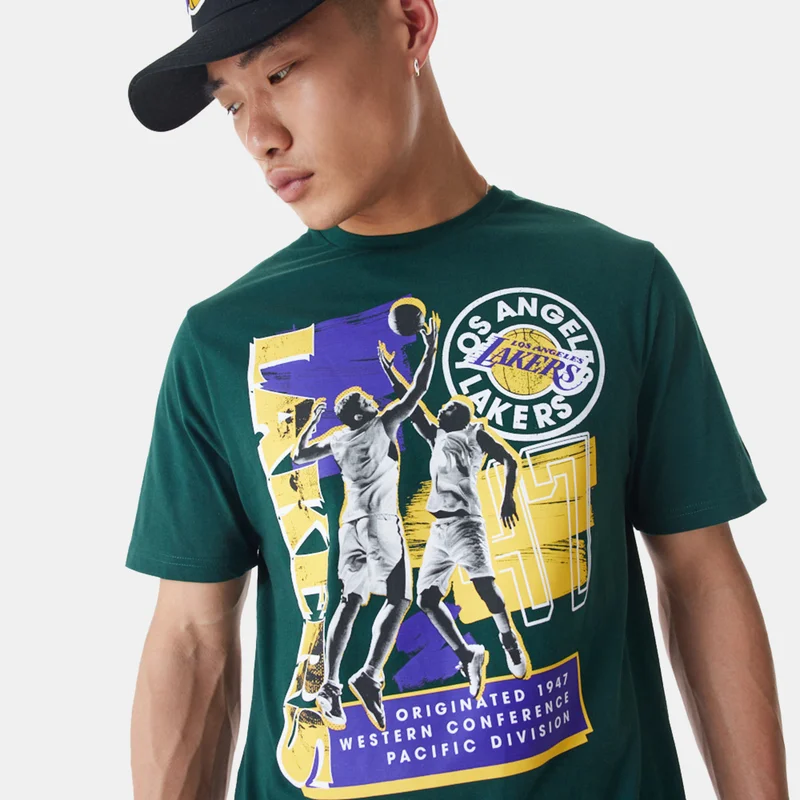 NEW ERA Men's NBA Los Angeles Lakers Player Graphic T-Shirt