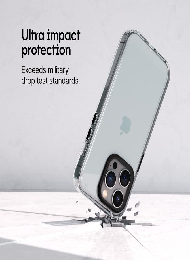 راينوشيلد جراب RHINOSHIELD شفاف متوافق مع Magsafe لهاتف [آيفون 14 برو ماكس] | مغناطيسي فائق، مقاومة متقدمة للاصفرار، شفاف تمامًا، جراب هاتف شفاف واقٍ وقابل للتخصيص - حلقة كاميرا سوداء - Image 3