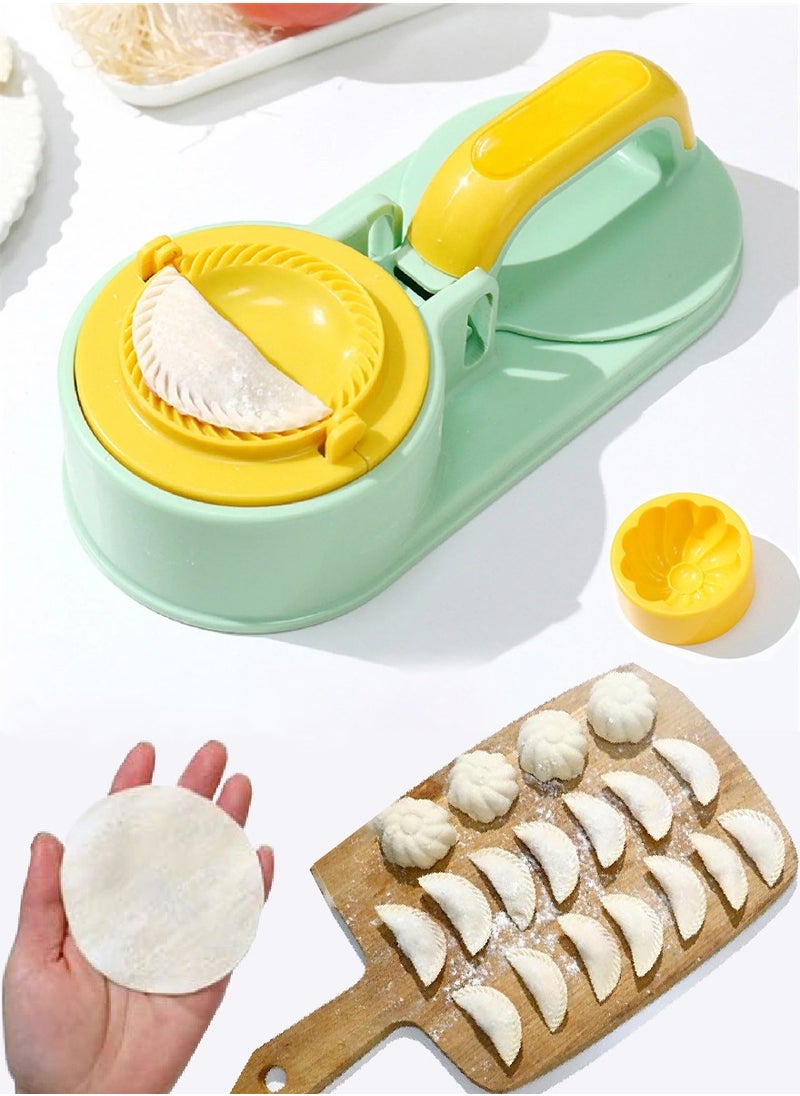 QUTOOB 3 in 1 Dumpling Maker Dough Presser and Bun Mold For Making Qatayef, Fatayer, Samosa, Momos And Much More, Excellent Baking Tool Mold, Convenient And Quick  - Image 1