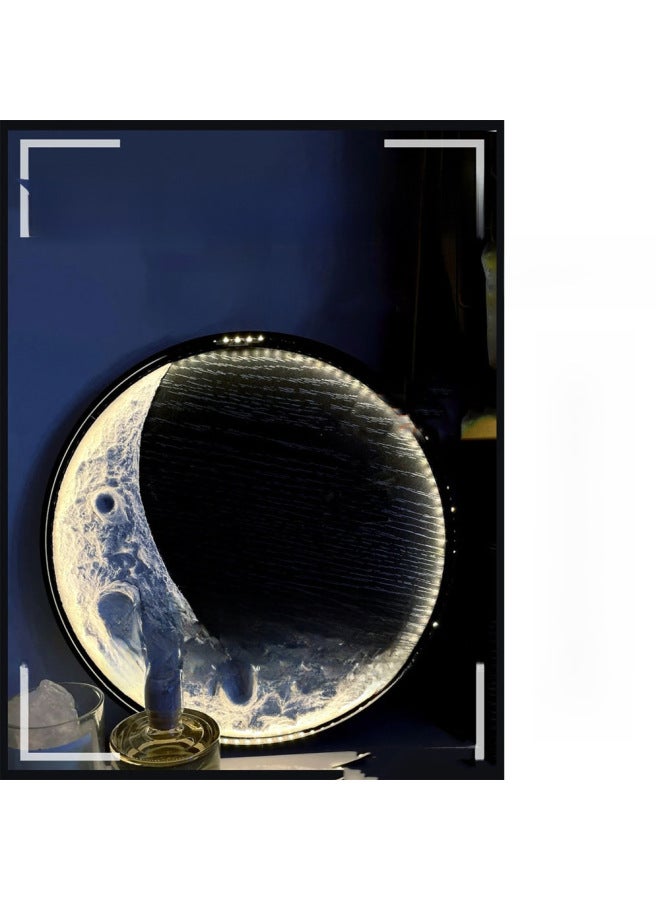 Handmade DIY Texture Moon Lamp Diy Material Bag Moon Lamp Creative Gift Creative Romantic Valentine's Day Gift-Color:Sleeping Moon Astronaut Led Light Material Bag  - Image 4