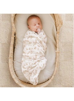 Konssy Konssy Muslin Swaddle Blankets for Boys Girls, 2 Pack Receiving Baby Blanket Large 47 x 47 inches, Soft Breathable Swaddling Wrap for Unisex Newborn (Pink, Floral)  - Image 3