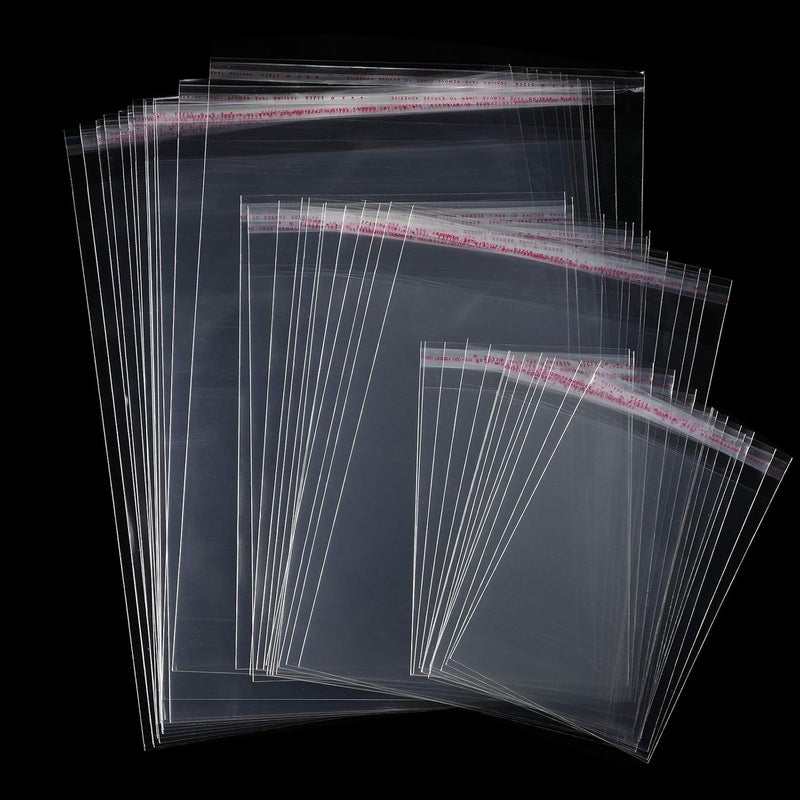 comfrt 3 Mil Thick Crystal Clear Sleeves No Acid Storage Bags Transparent Sealing Bag for Art Photo Prints Framing Mats Mattes, 5 x 7 Inch, 8 x 10 Inch, 11 x 14 Inch (120 Pieces) - Image 4