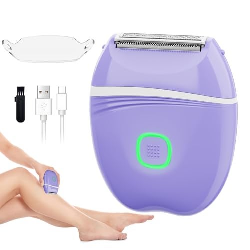 XYOUWEI Women Electric Shaver, Wet and Dry Bikini Trimmer for Women, Rechargeable Electric Razor for Legs, Face, Arm, Underarm, Bikini Area - Image 1