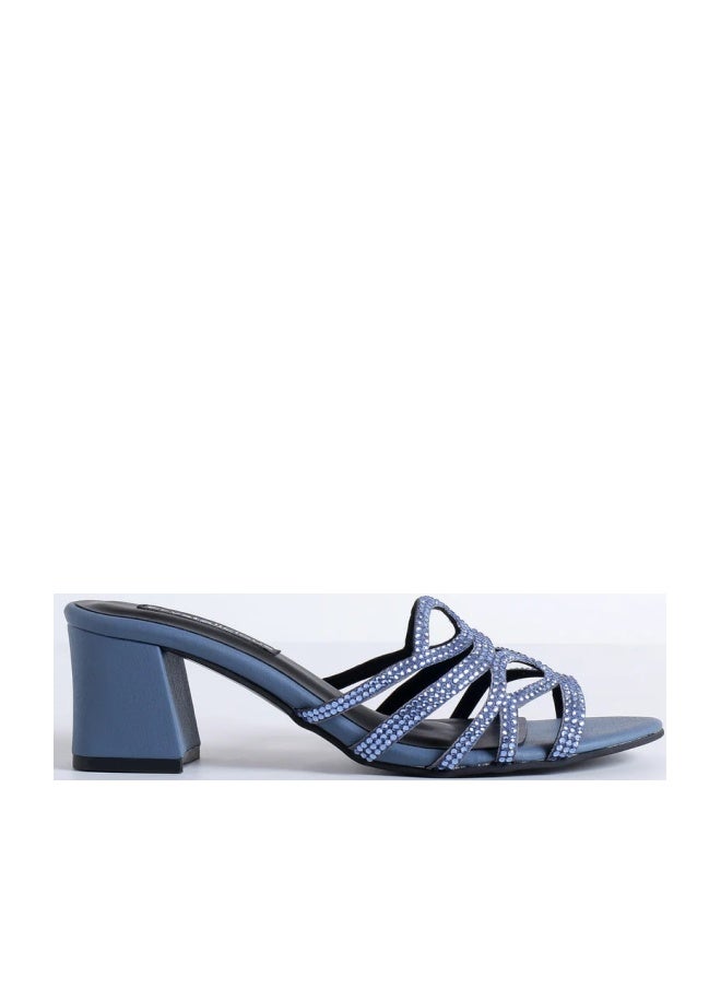 Crystalicious Aylani Handcrafted by Artisans Comfortable Round Toe Block Heel for Wedding, Parties & Dinner Dates - Image 1