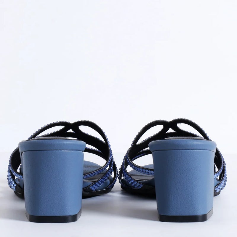 Crystalicious Aylani Handcrafted by Artisans Comfortable Round Toe Block Heel for Wedding, Parties & Dinner Dates - Image 5