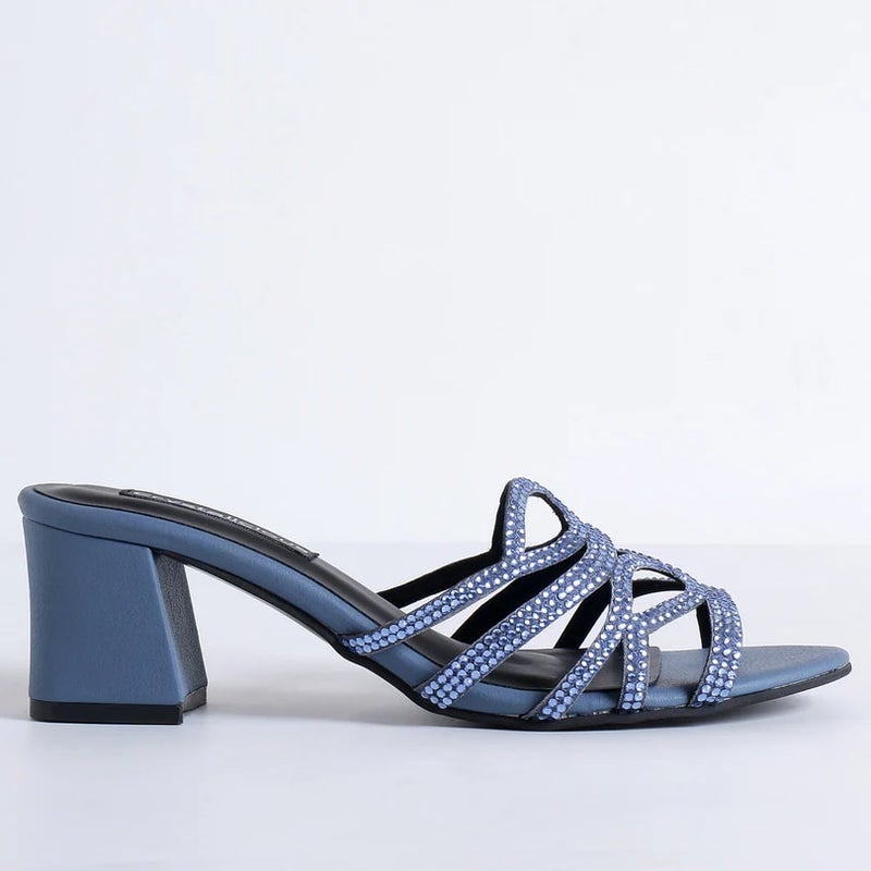 Crystalicious Aylani Handcrafted by Artisans Comfortable Round Toe Block Heel for Wedding, Parties & Dinner Dates - Image 4