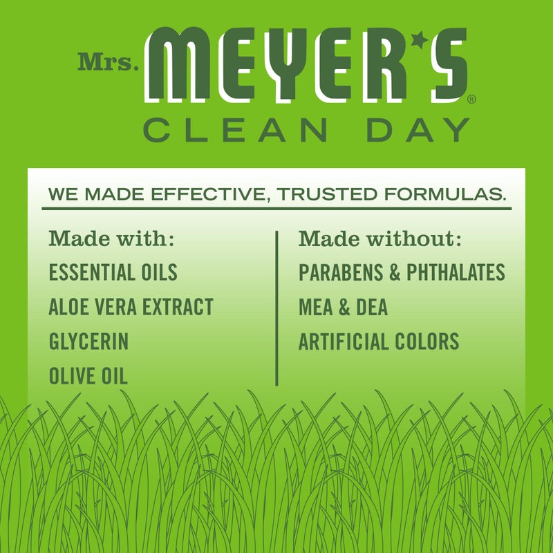 Mrs. MEYER'S CLEAN DAY Liquid Hand Soap, Fresh Cut Grass Scent, 12.5 Ounce Bottle - Image 3
