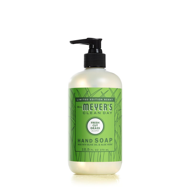 Mrs. MEYER'S CLEAN DAY Liquid Hand Soap, Fresh Cut Grass Scent, 12.5 Ounce Bottle - Image 1