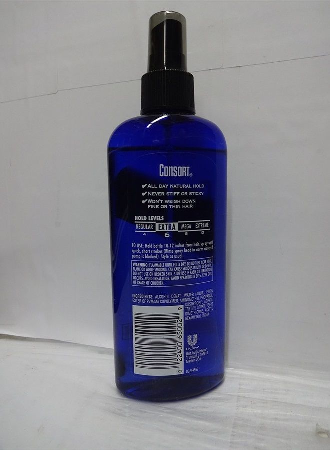 Consort Hair Spray 8oz Unscented X-Hold Pump Non-Aero (2 Pack) - Image 2