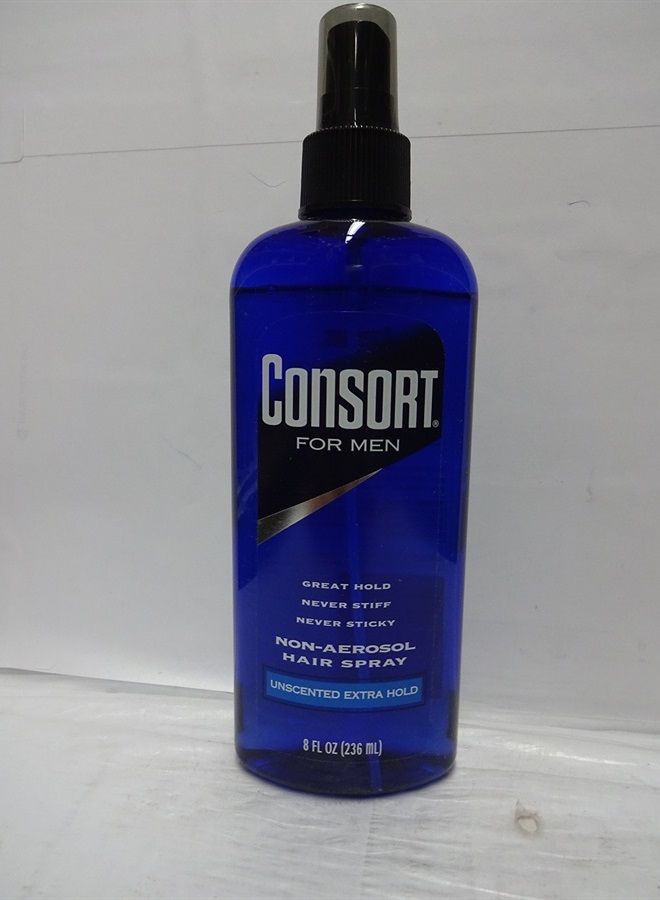 Consort Hair Spray 8oz Unscented X-Hold Pump Non-Aero (2 Pack) - Image 1
